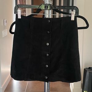 SIWY Black Suede Skirt
